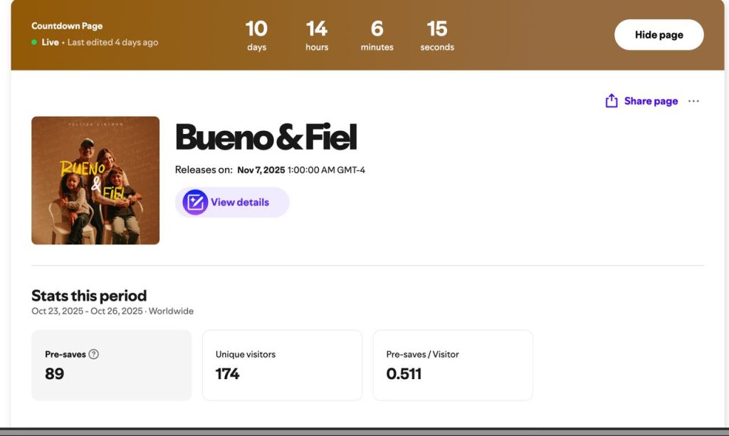 countdown page spotify